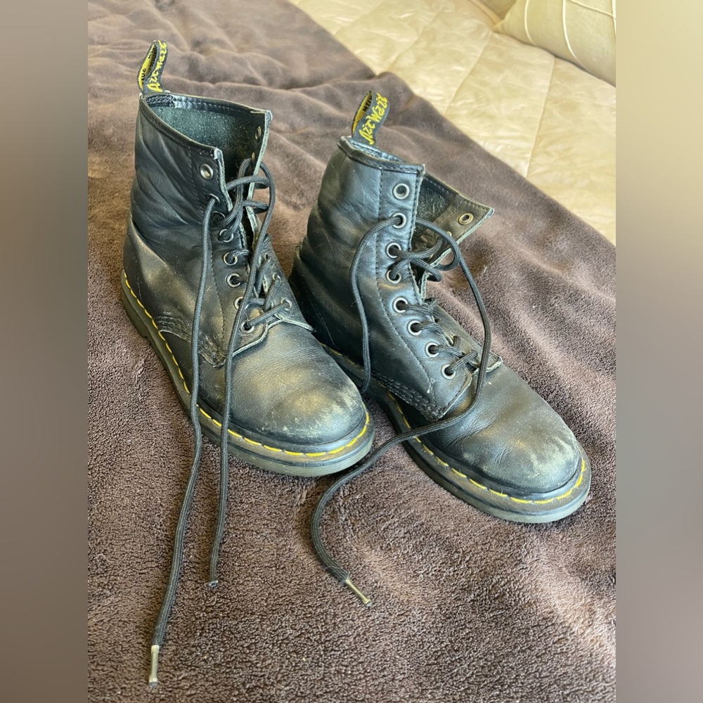 Well loved Dr martens boots